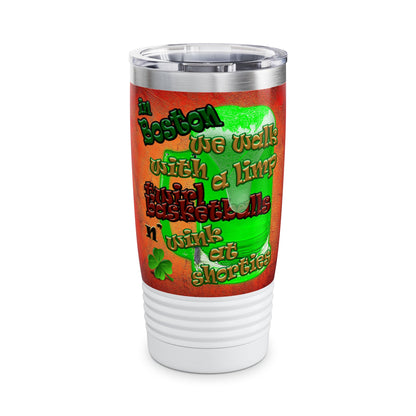celtics logo - Ringneck Tumbler, 20oz (burnt orange)