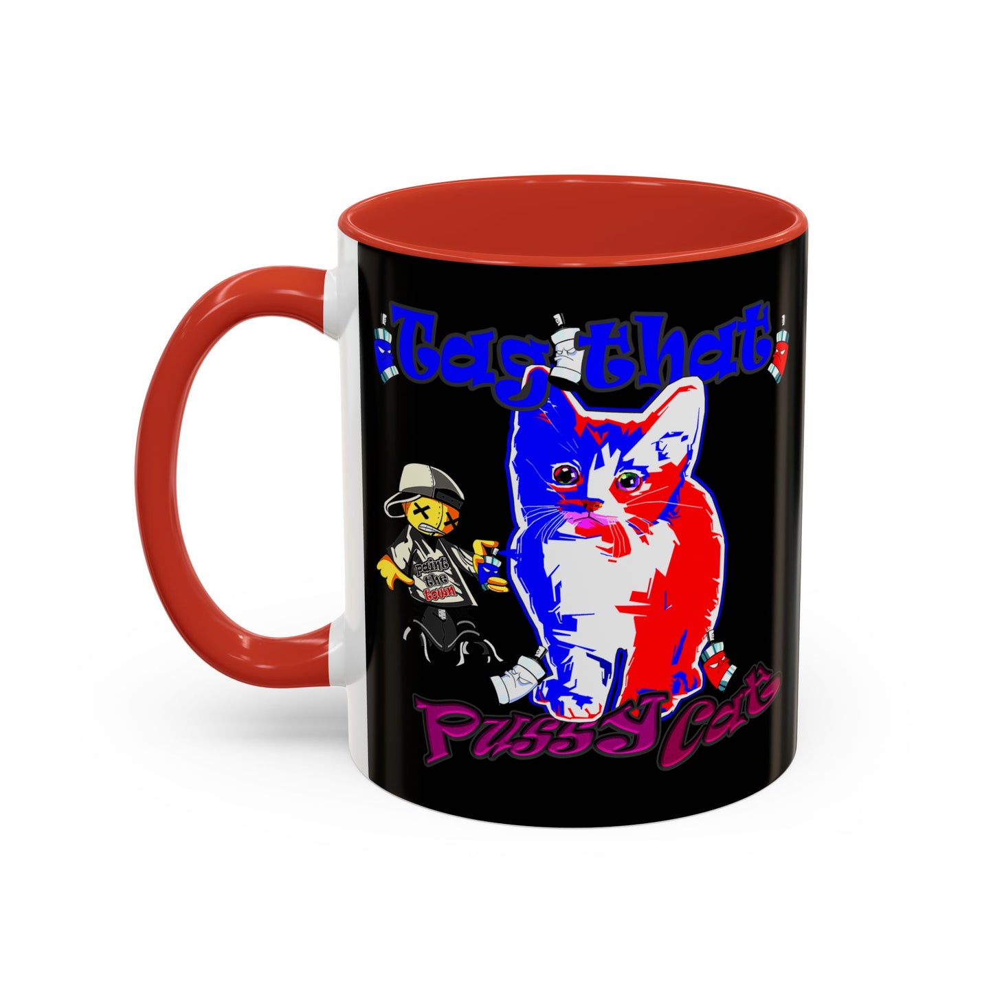 tag that - Accent Mug (black)