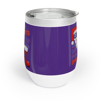 santa's shoes - Chill Wine Tumbler (purple)
