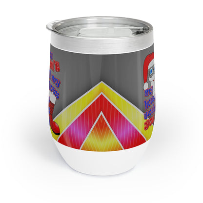 santa's shoes - Chill Wine Tumbler (rainbow split)