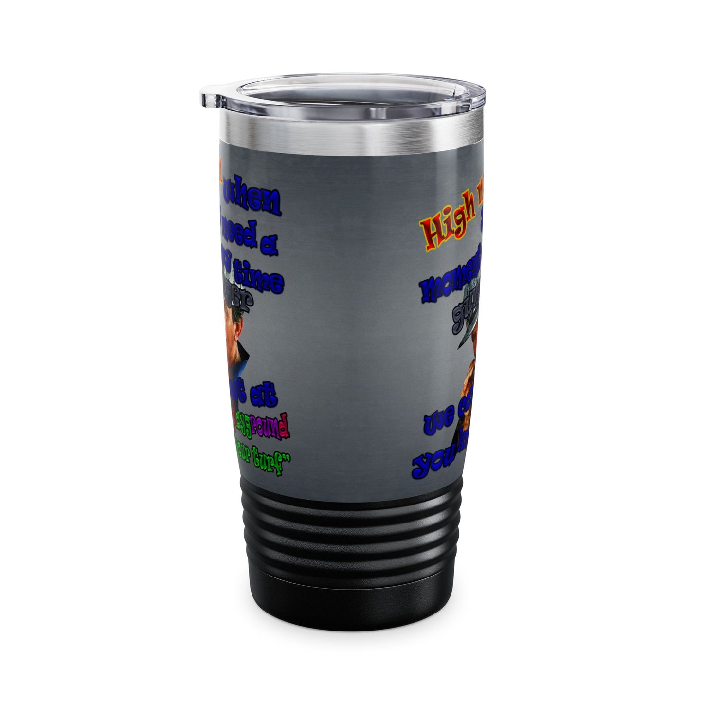 high noon - Ringneck Tumbler, 20oz (grey-light grey)