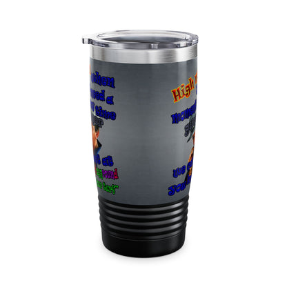 high noon - Ringneck Tumbler, 20oz (grey-light grey)