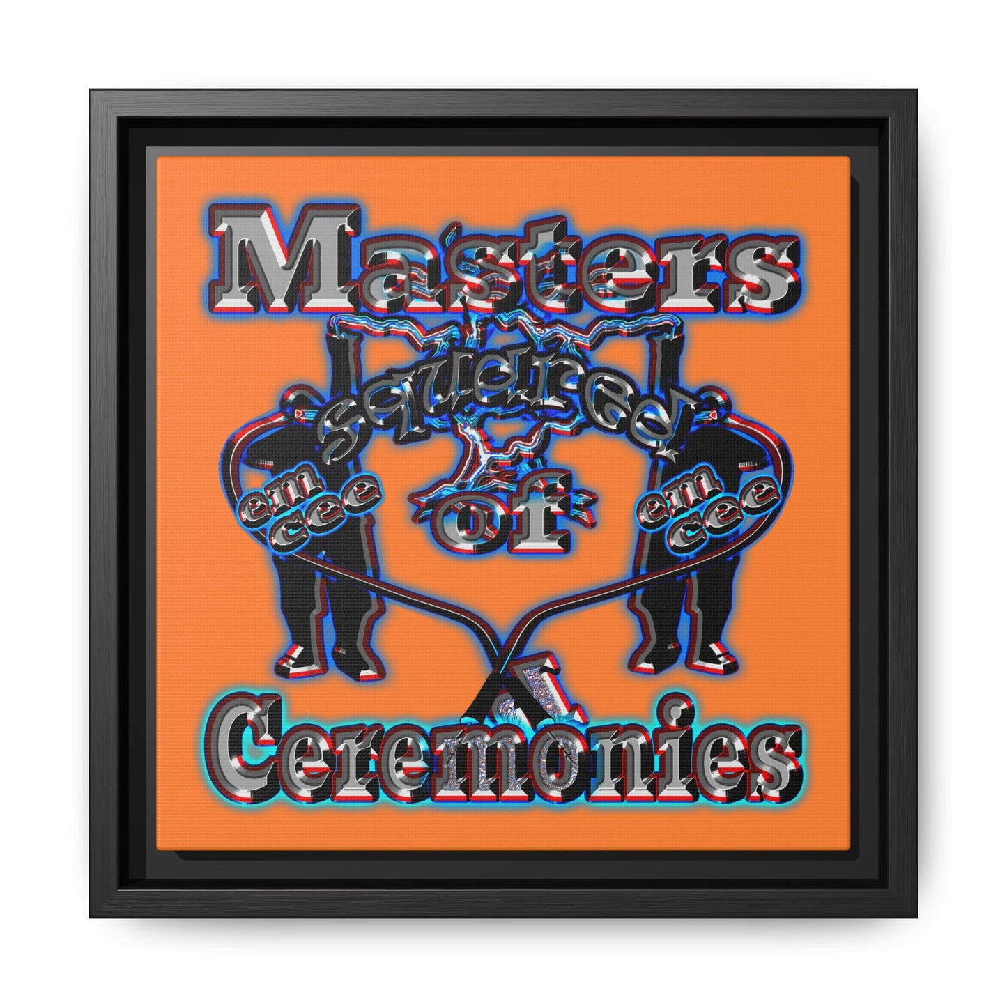 em cee squared - framed canvas art (crusta)