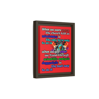 doggystyle - framed canvas art (red)