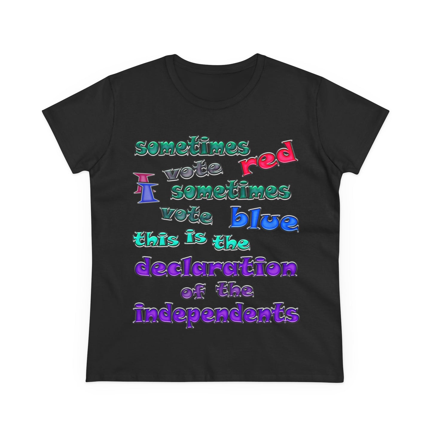 declaration of the independents - Women's Midweight Cotton Tee