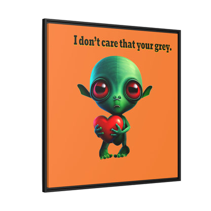 I don't care that your grey - framed canvas art (crusta)
