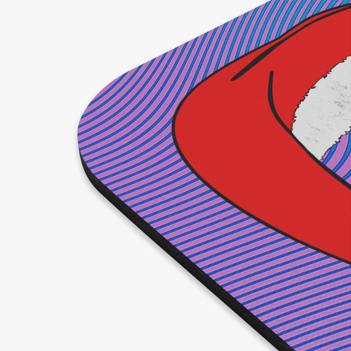 santa's shoes - Mouse Pad (Rectangle) (light blue-purple wave)