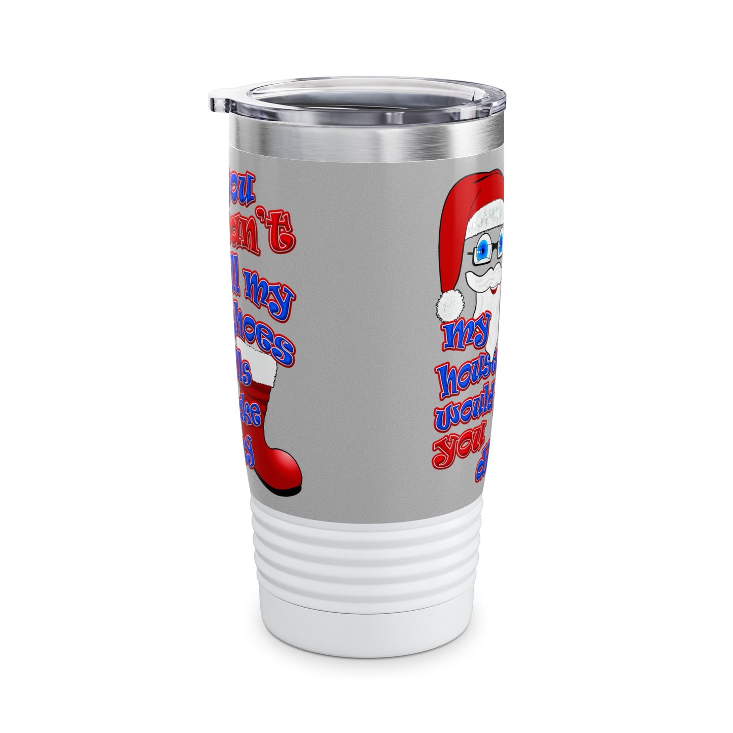 santa's shoes - Ringneck Tumbler, 20oz (light grey)