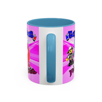 tag that - Accent Mug (light blue-pink wave)