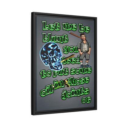 og - framed canvas art (grey-light grey)