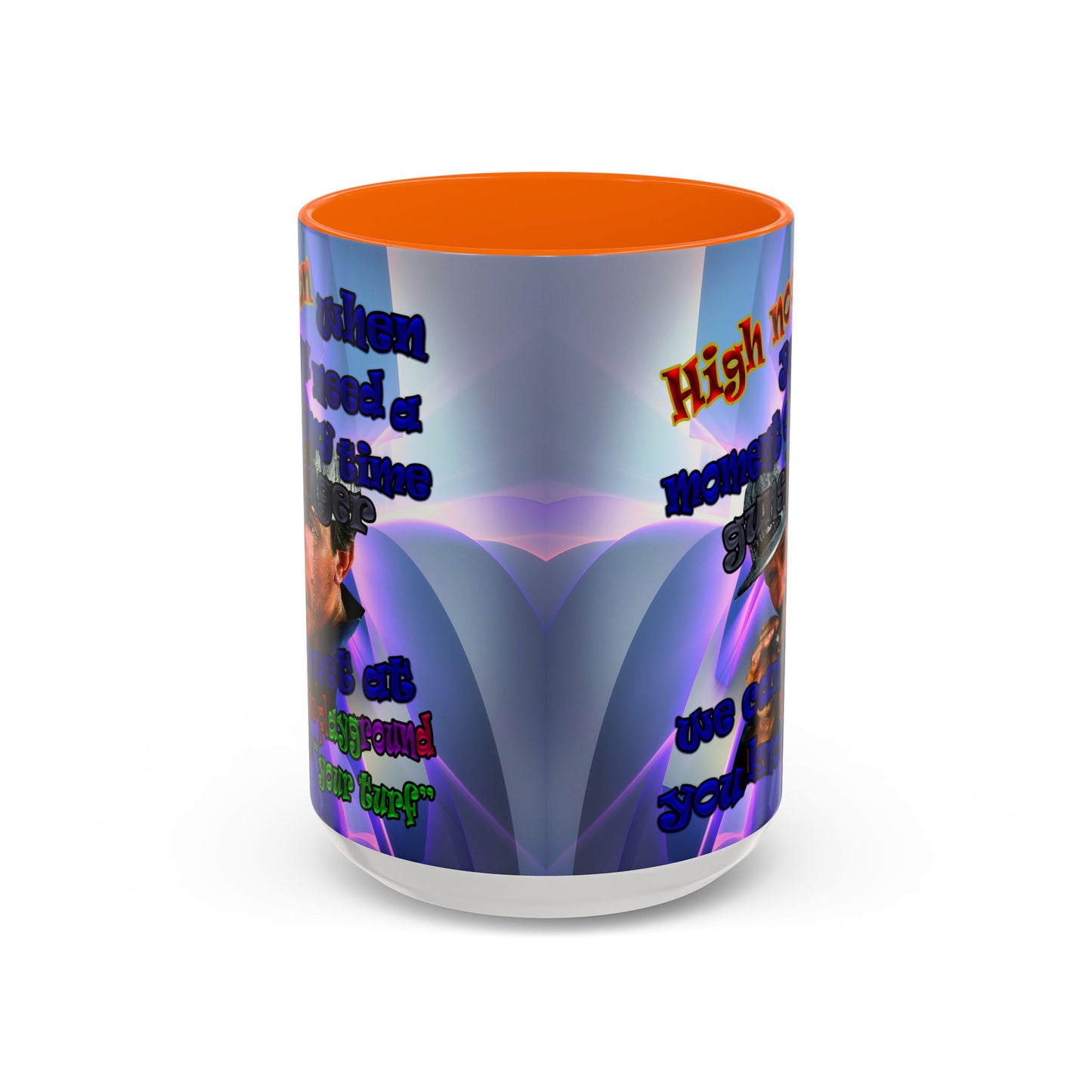 high noon - Accent Mug (grey-pink wave)