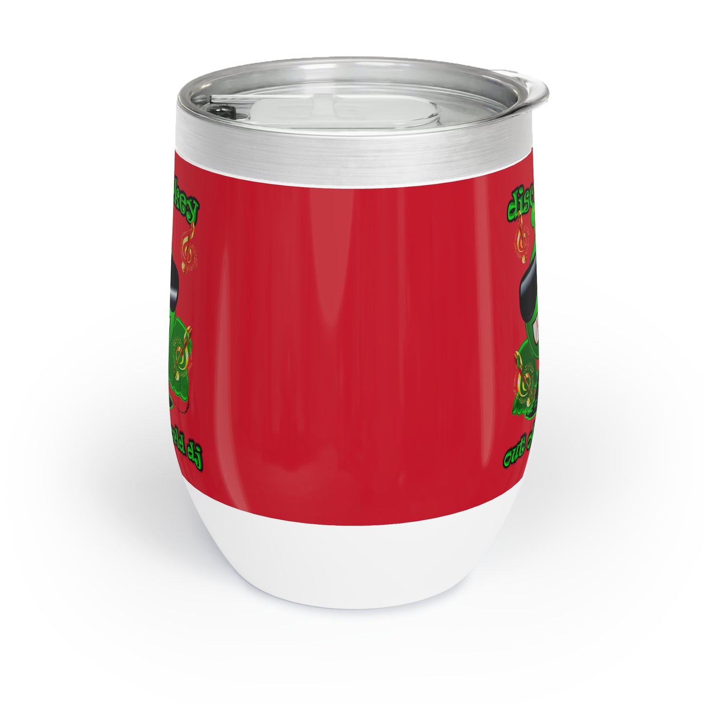 disc jockey - Chill Wine Tumbler (dark red)