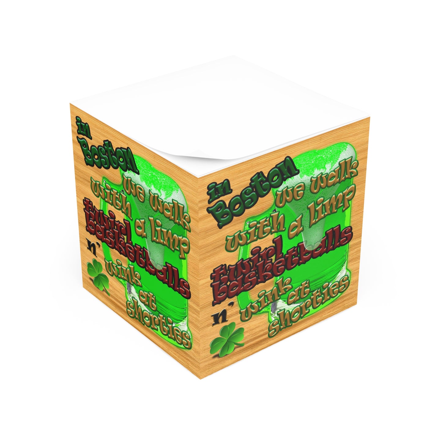 celtic's logo - note cube (butterscotch wood finish)