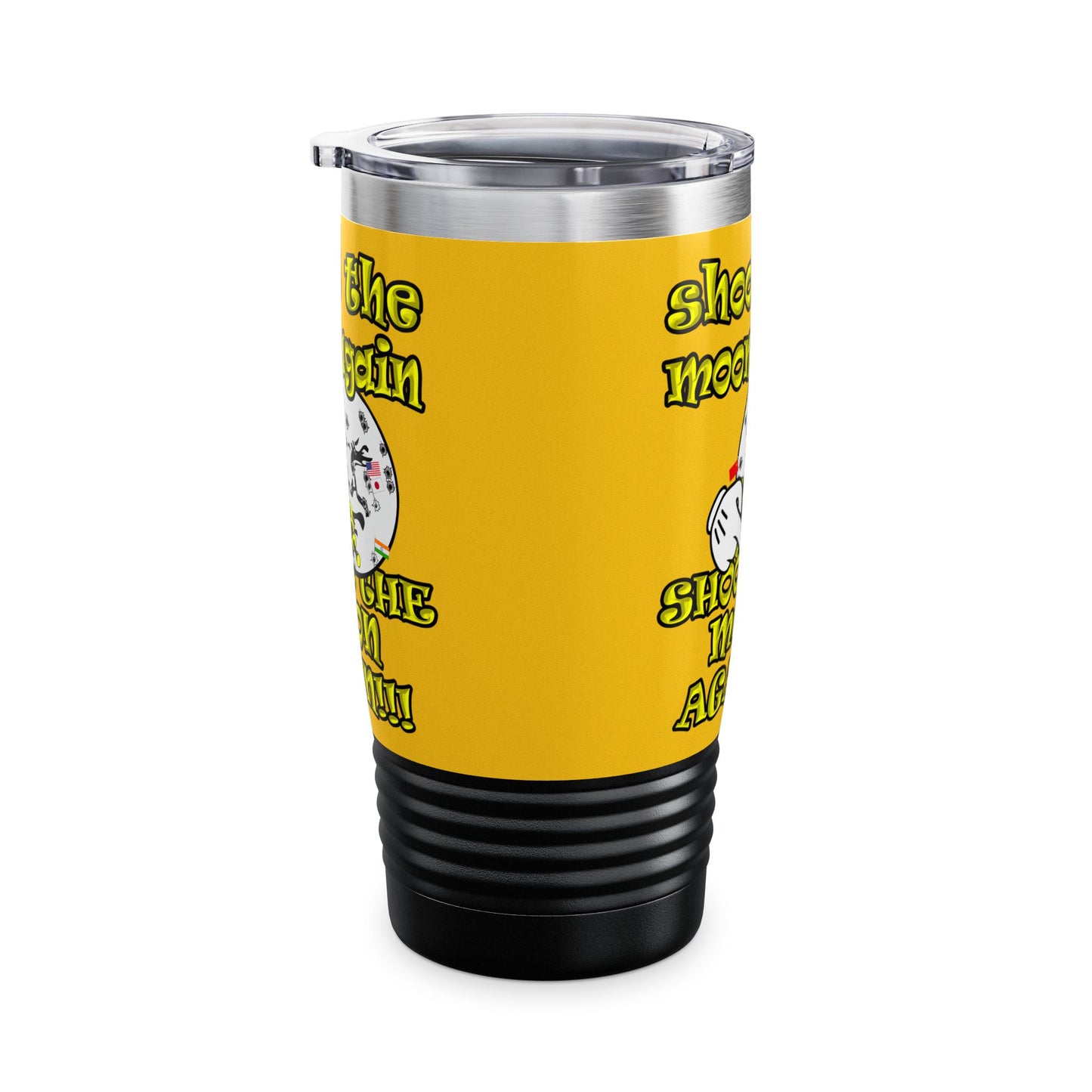shoot the moon again - Ringneck Tumbler, 20oz (yellow)