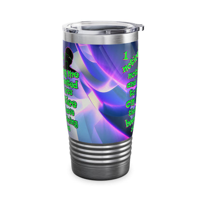 noticed you noticing - Ringneck Tumbler, 20oz (grey-pink wave)