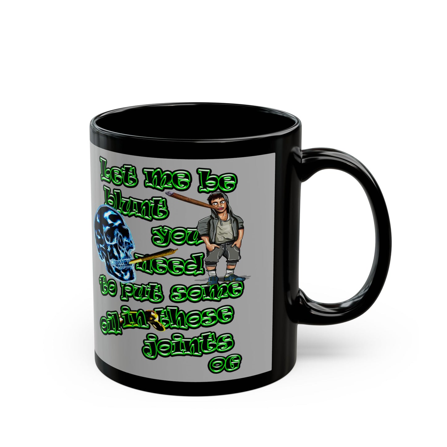 og - Black Mug (light grey)