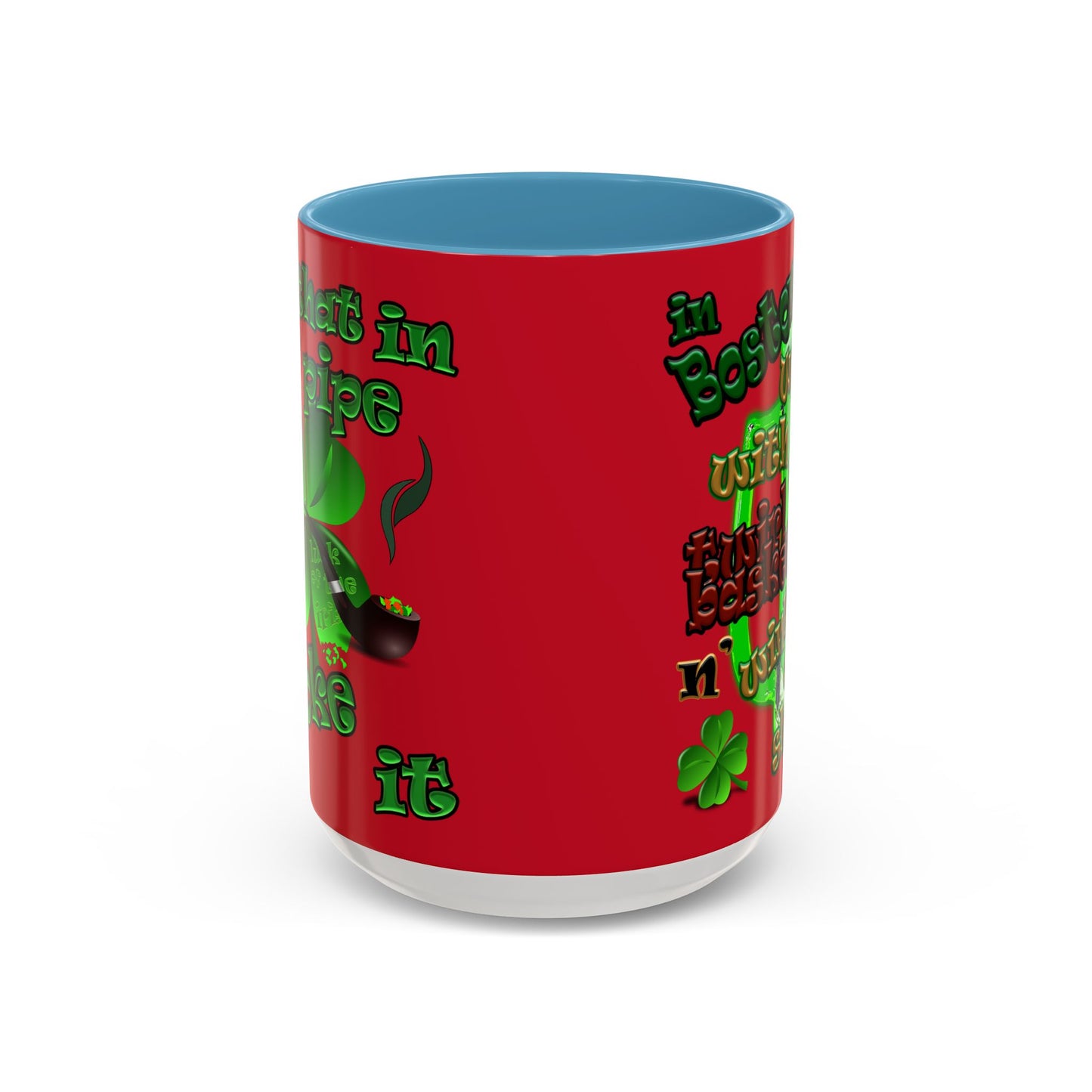 celtics logo - Accent Mug (dark red)