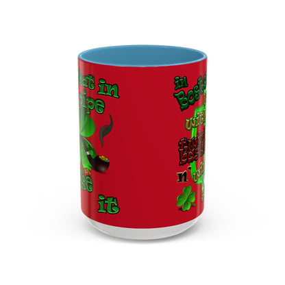celtics logo - Accent Mug (dark red)