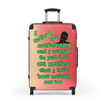 noticed you noticing - Suitcase (yellow-orange wave)