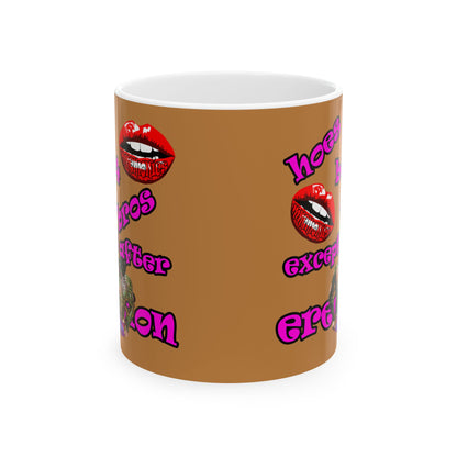 hoes b4 bros - White Mug (light brown)
