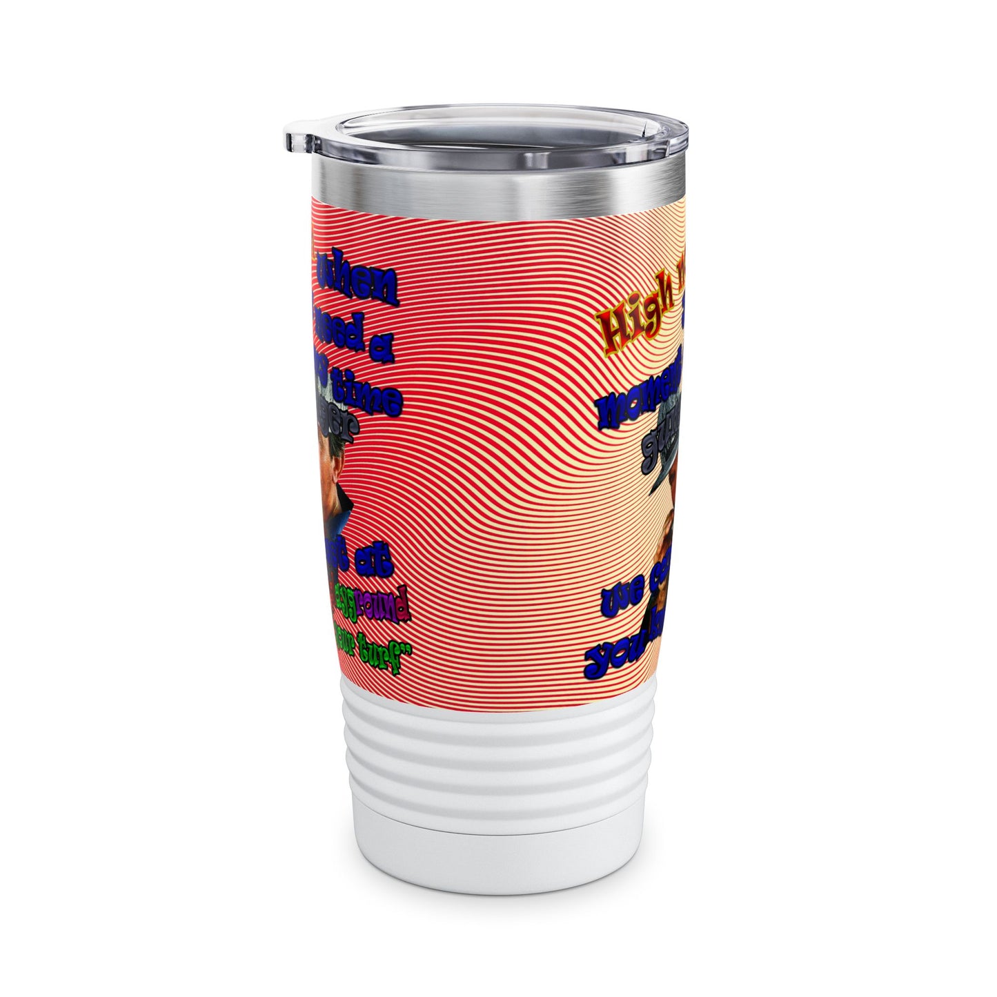 high noon - Ringneck Tumbler, 20oz (yellow-orange wave)