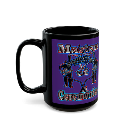 em cee squared - Black Mug (purple)