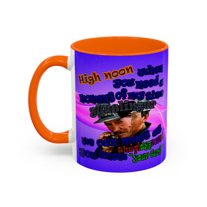 high noon - Accent Mug (purple-pink wave)
