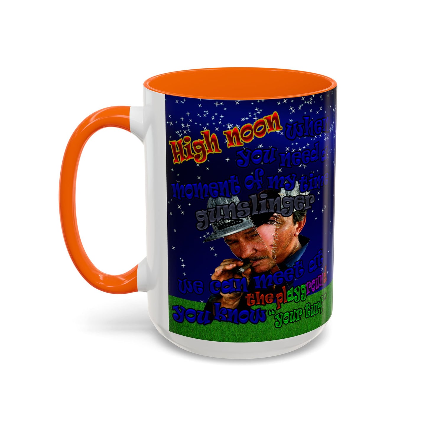high noon - Accent Mug ('snoops' background)