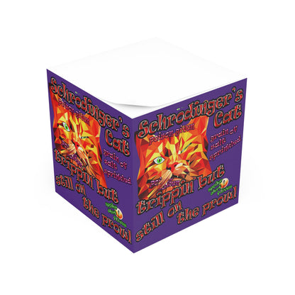 schrodinger's cat - note cube (purple)