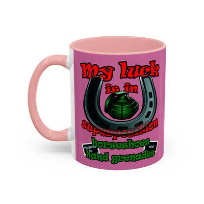 my luck - Accent Mug (light pink)