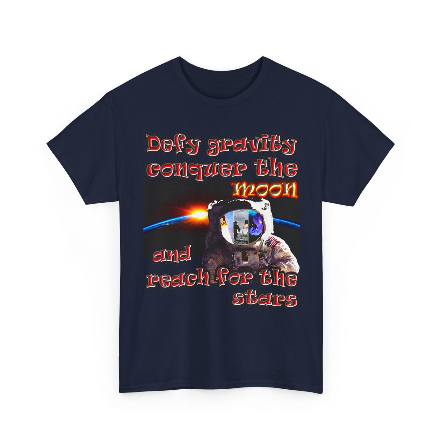 defy conquer reach - Unisex Heavy Cotton Tee