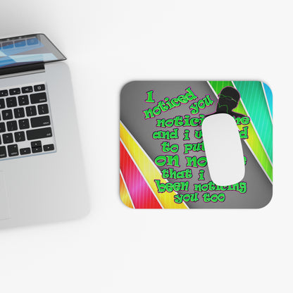 noticed you noticing - Mouse Pad (Rectangle) (rainbow split)