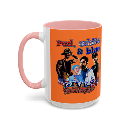rw&b lives matter - Accent Mug (crusta)