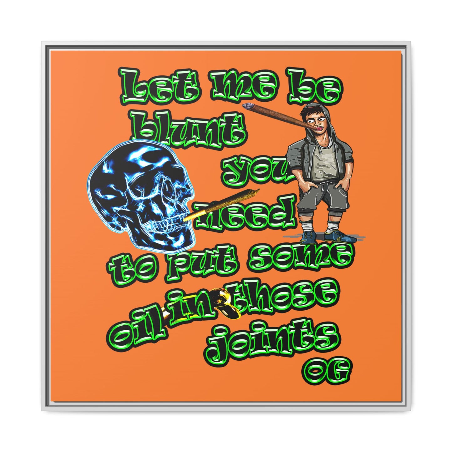 og - framed canvas art (crusta)