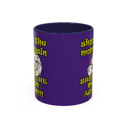 shoot the moon again - Accent Mug (purple)