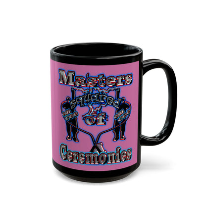 em cee squared - Black Mug (light pink)