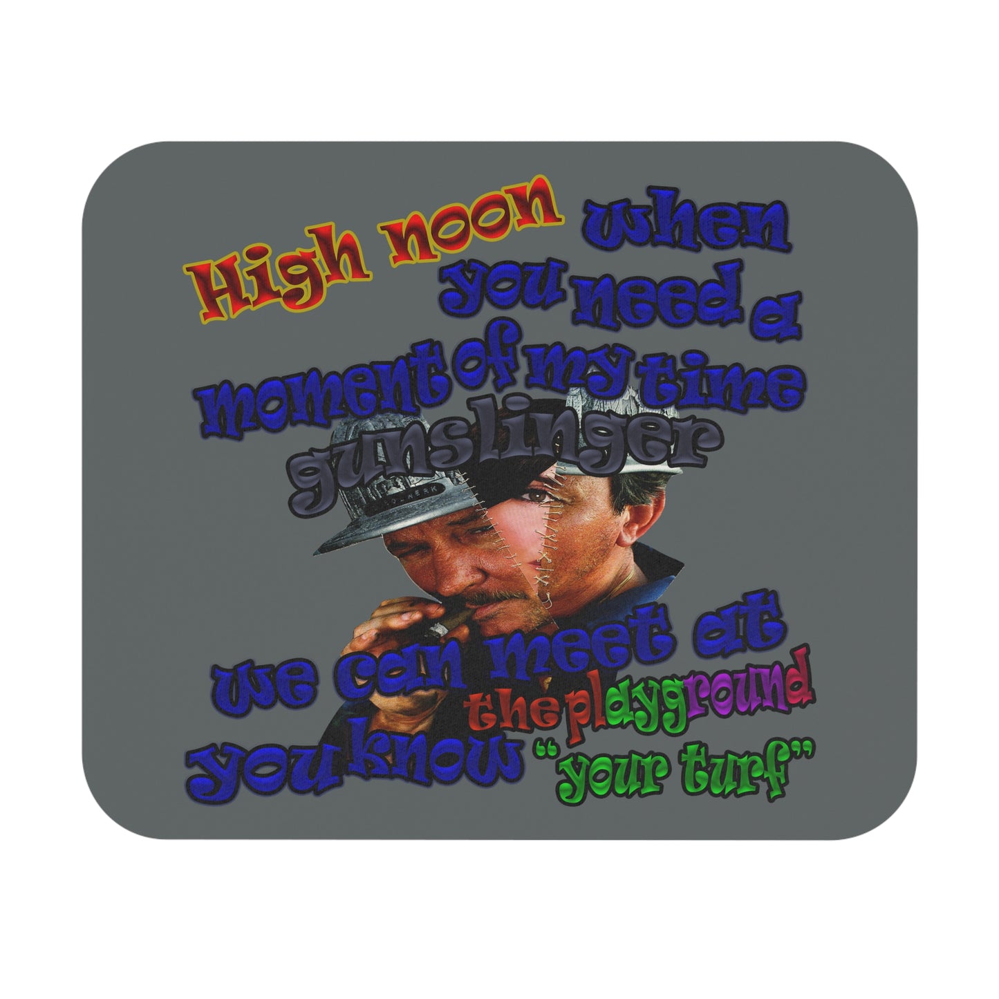 high noon - Mouse Pad (Rectangle) (dark grey)