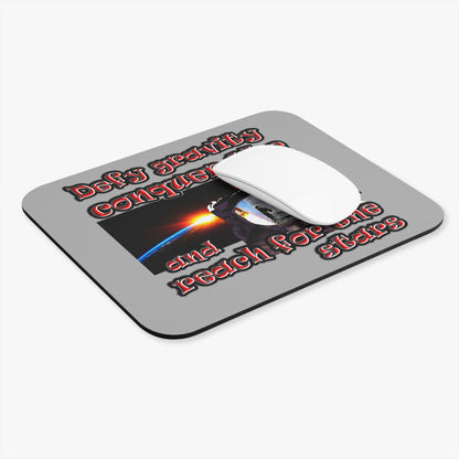 defy conquer reach - Mouse Pad (Rectangle) (light grey)