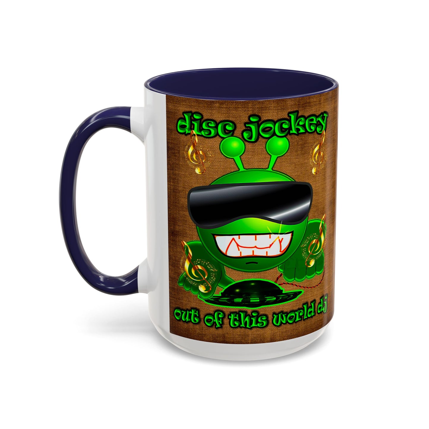disc jockey - Accent Mug (brown papyrus)