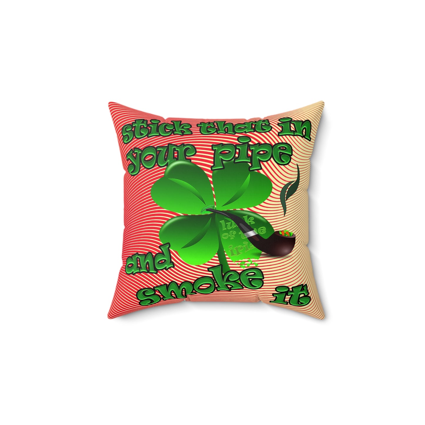 celtics logo - Spun Polyester Square Pillow - (yellow-orange wave)