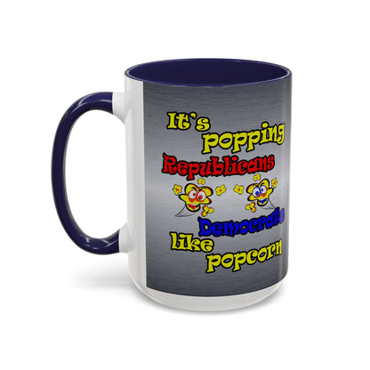 popping like popcorn - Accent Mug (brushed nickel)
