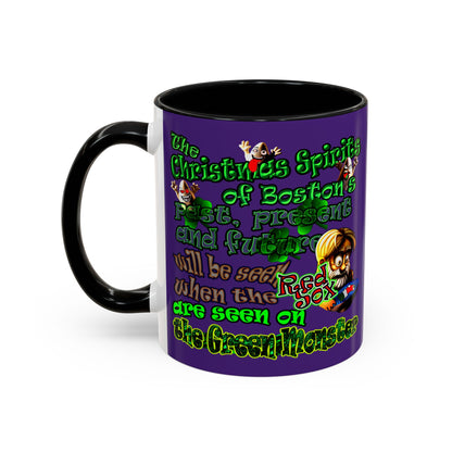 christmas spirits of boston - Accent Mug (purple)