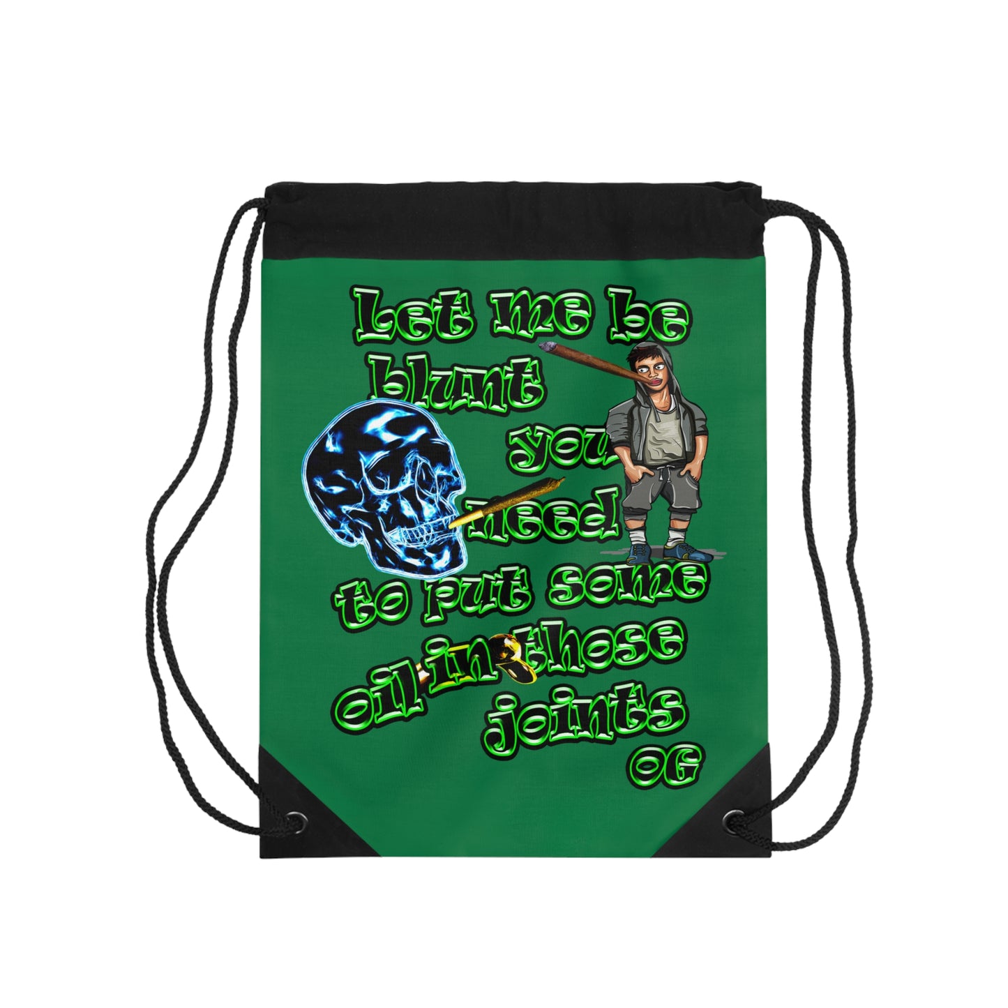 og - Drawstring Bag (dark green)