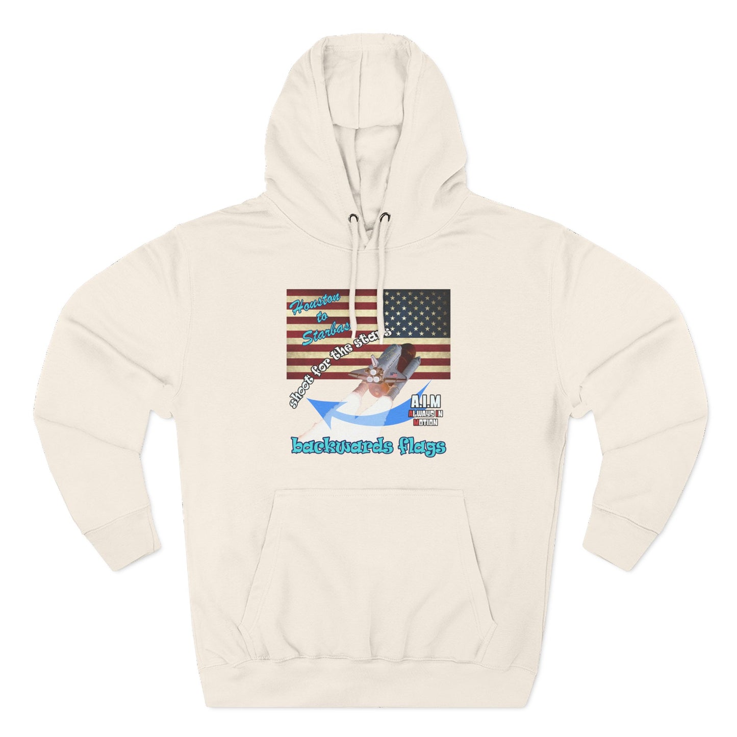 shoot for the stars - Three-Panel Fleece Hoodie