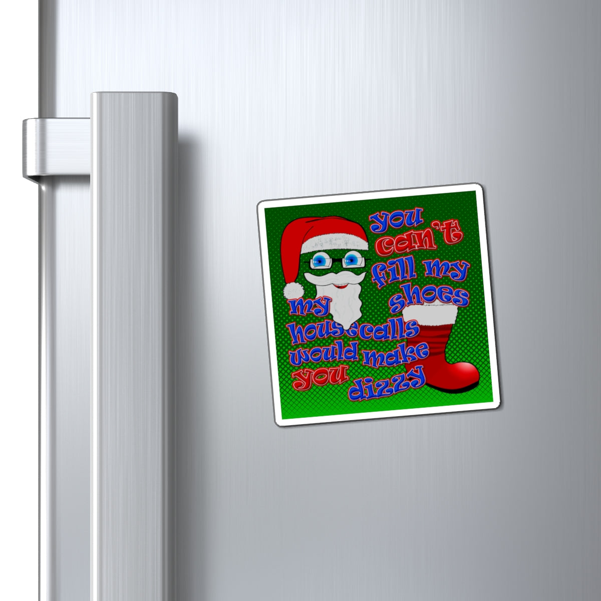 santa's shoes - Magnets - (logo green)