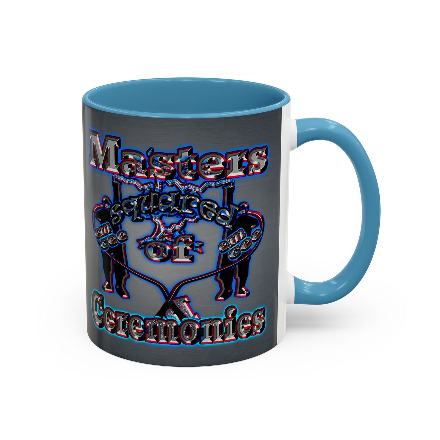 em cee squared - Accent Mug (grey-light grey)