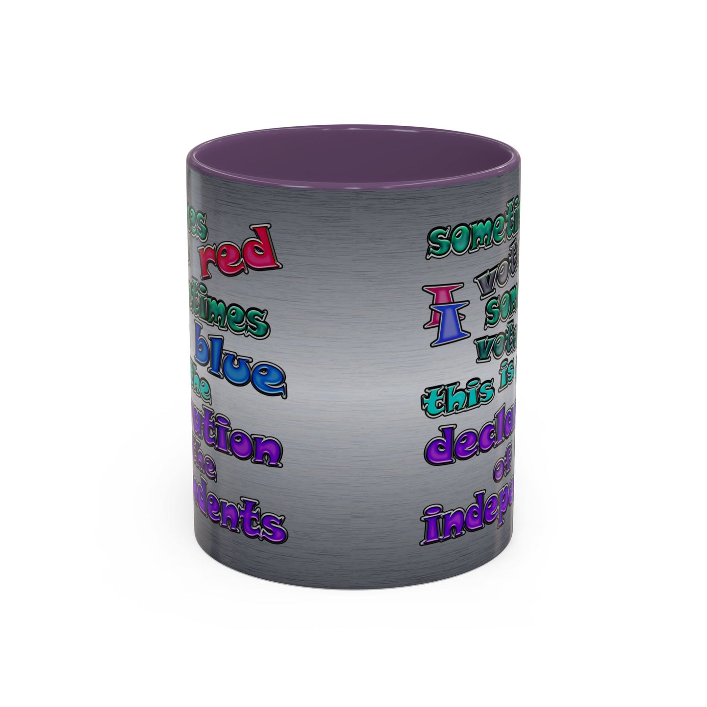 declaration of the independents - Accent Mug (brushed nickel)