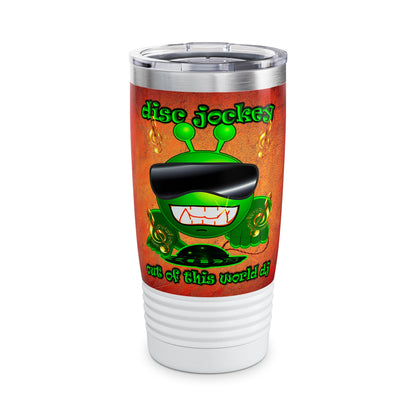 disc jockey - Ringneck Tumbler, 20oz (burnt orange)