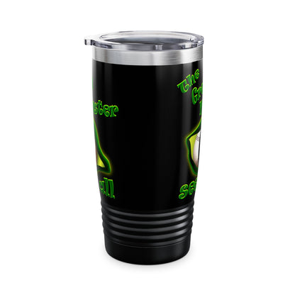 green monster - Ringneck Tumbler, 20oz (black)