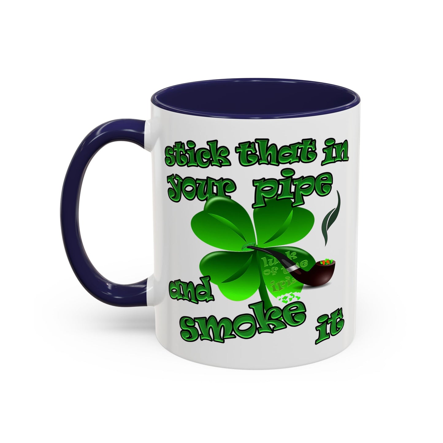 celtics logo - Accent Mug (white)